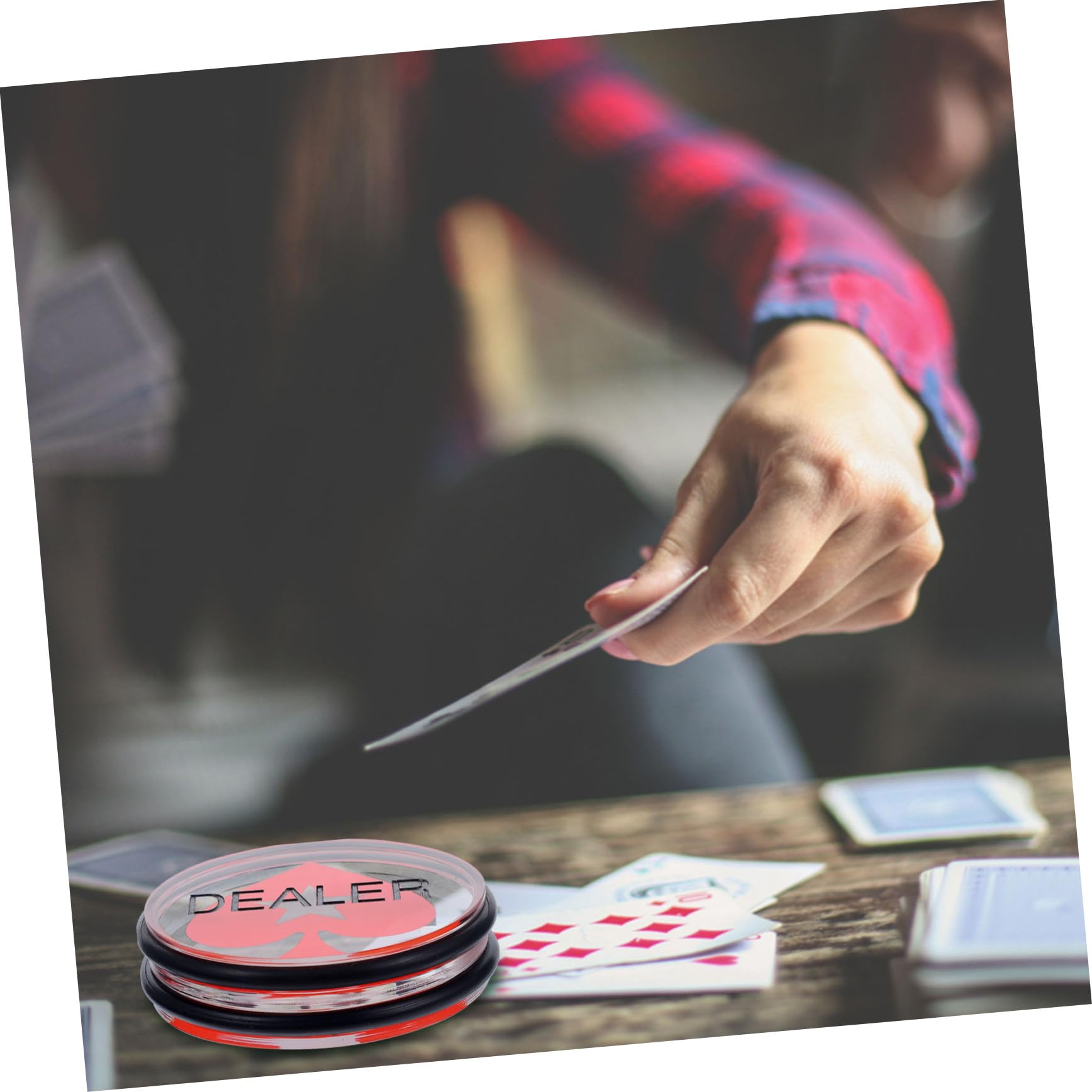 BESTonZON 3 Botones De Conteo De Cartas De Banquero para Póker Botones De Conteo De Fichas para Crupier De Póker Botones Pequeños De Doble Cara para Juego De Cartas De Acrílico
