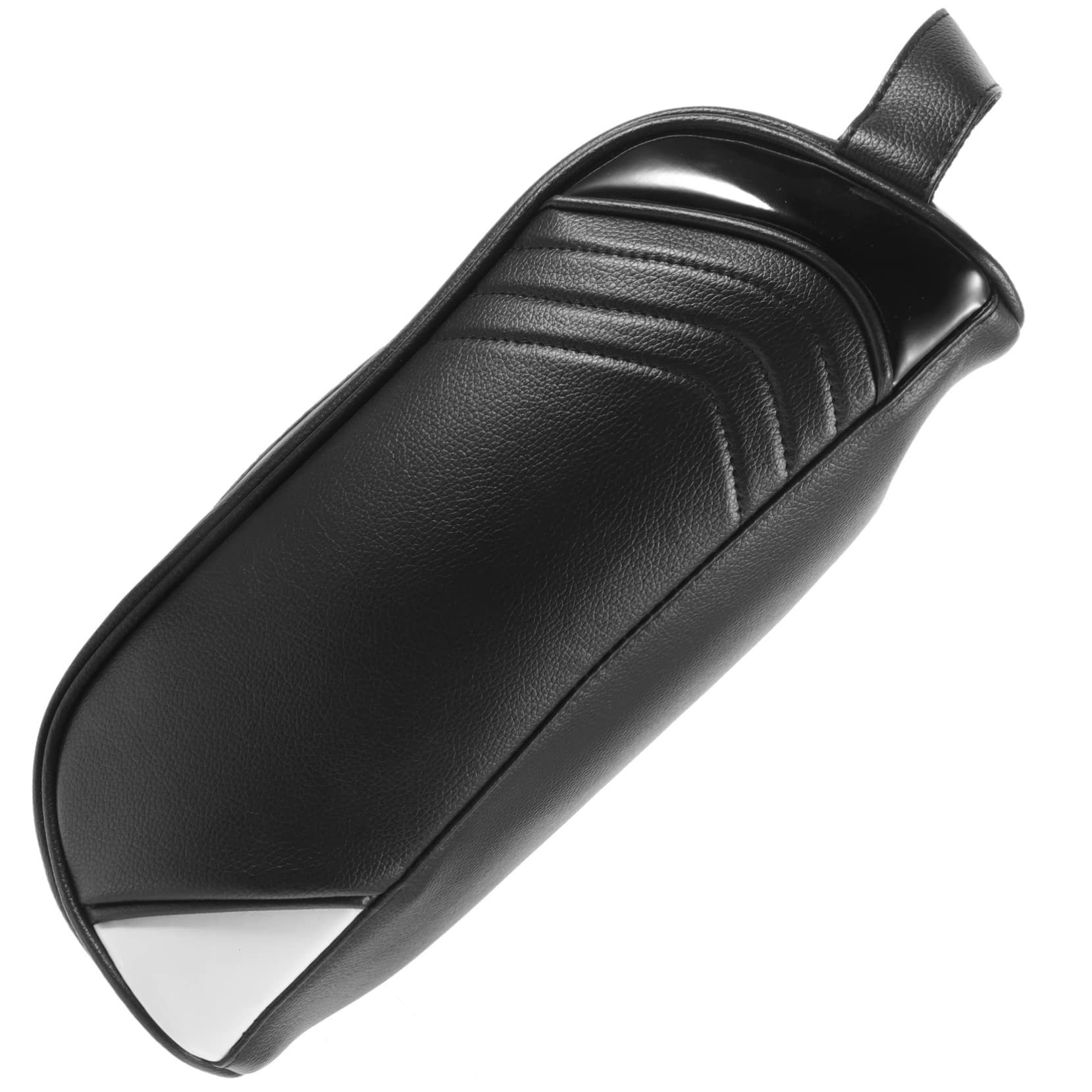 Bolsa para Zapatos de Golf Portátil, Negra, de Cuero