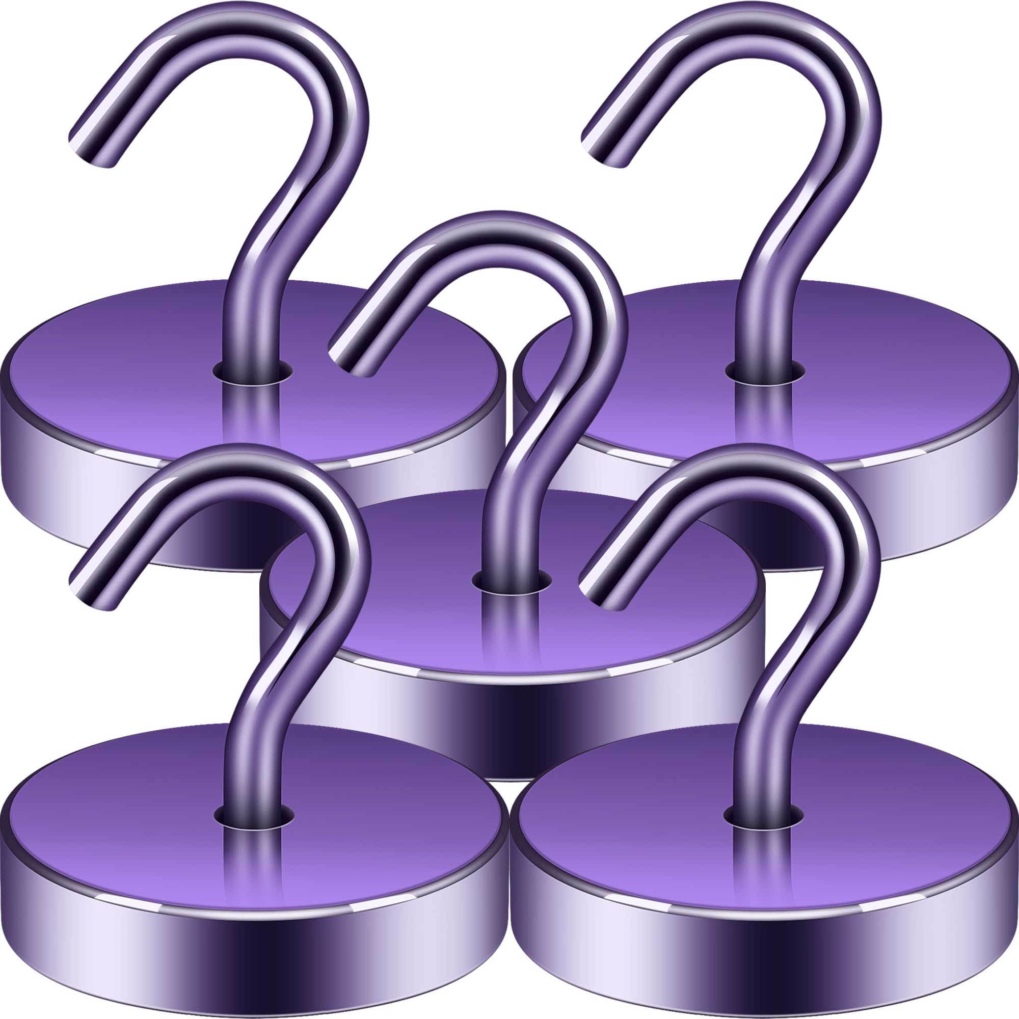 Neosmuk Magnetic Hooks - 5 Pack for Tools & Gear -11 Neosmuk Magnetic Hooks - 5 Pack for Tools & Gear -11