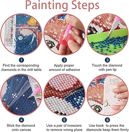 Miniatura 6 de Kit de pintura de diamantes 5D para mujeres africanas felices, kit de taladro completo por números, arte de diamantes de mujer afroamericana,