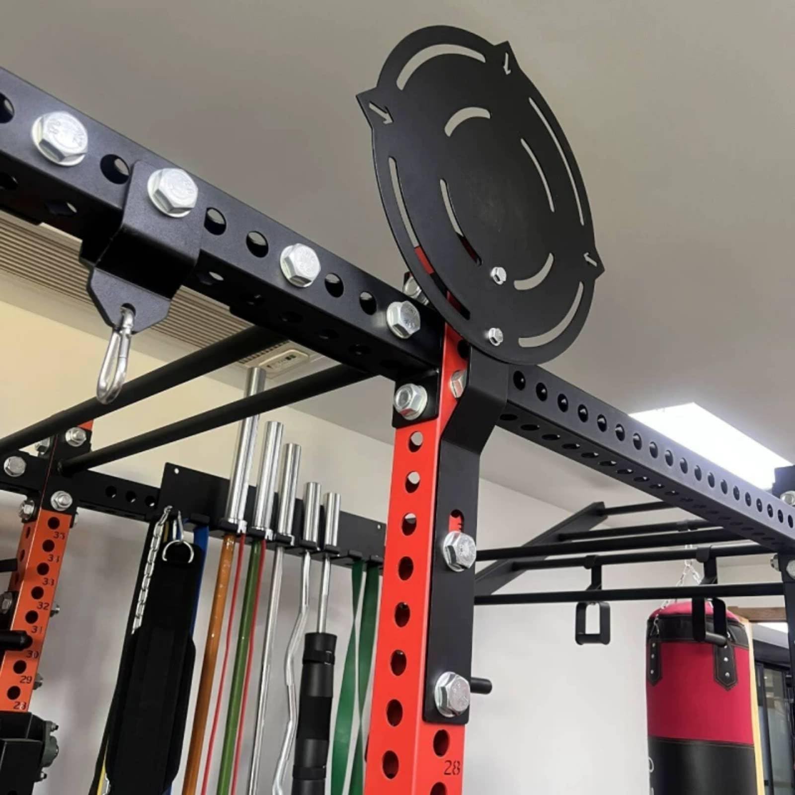 MERIGLARE Impacto para Pared con Estructura Acero y Montaje Simple para Entrenamiento Lanzamiento con Mejora y Coordinación para Espacios Reducidos y Estaciones Pesas