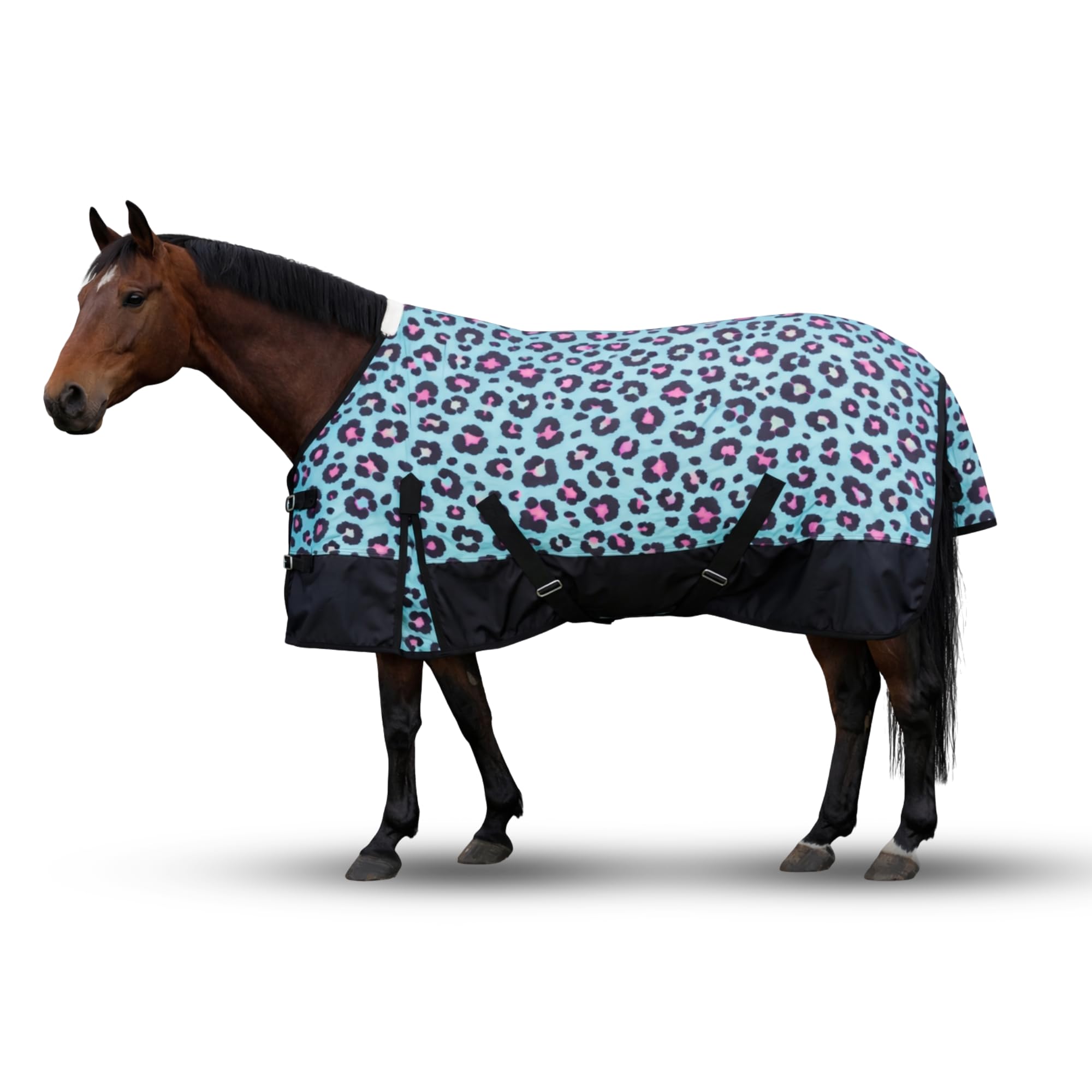 THKtack Winter Turnout Rug | No Neck | Waterproof Breathable Horse Blanket | Warm Insulated Outdoor Horse Rug for Horses | Cross Surcingles & Tail Flap | Heavy Duty Outdoor Horse Rug (6'0")