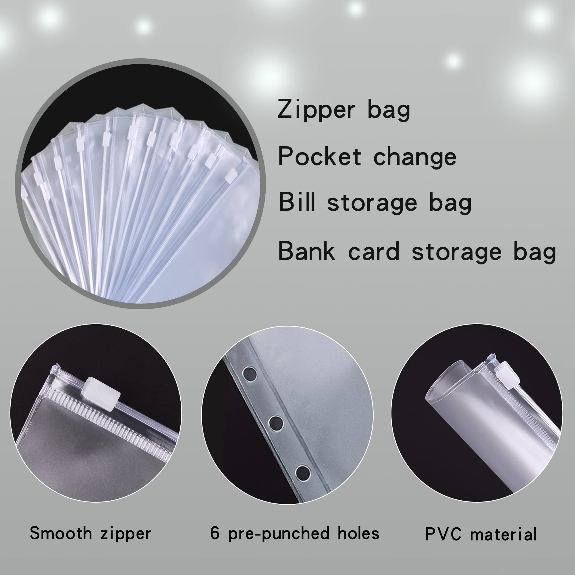 Budget Binder Cash Envelopes Set 28 Pieces Money Organiser for Saving