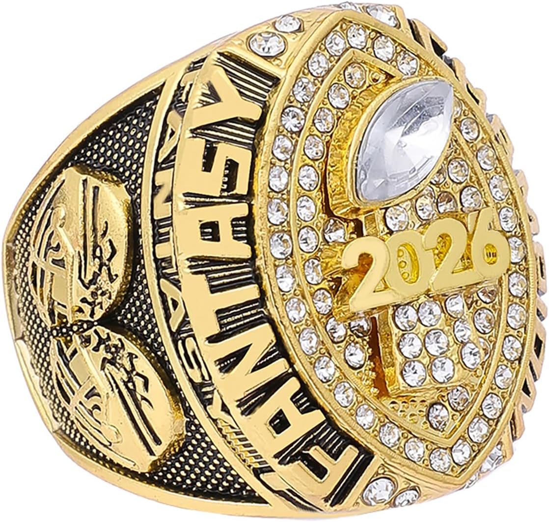 2026 Fantasy Football Championship Ring Trophy Award for Fantasy Football League Winner