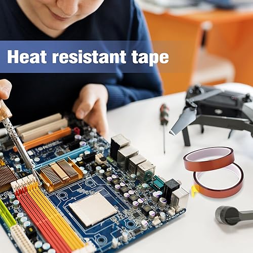 Miniatura 6 de 4 rollos de cinta térmica de 0.787 in x 82.0 ft, cinta de transferencia resistente al calor por sublimación para prensa de calor, soldadura