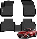Floor Mats for 2017 2018 2019 2020 2021 2022 2023 2024 2025 Mazda CX5 All Weather Protection TPE Rubber Floor Liners for 2025 Mazda CX-5 Accessories, Odorless Anti-Slip, 1st & 2nd Row, Black