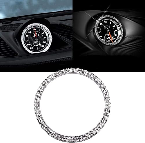 Xotic Tech - Adhesivo adhesivo para consola central para reloj de tablero compatible con Porsche Cayenne 911 Panamera Macan Boxster Cayman (diamante