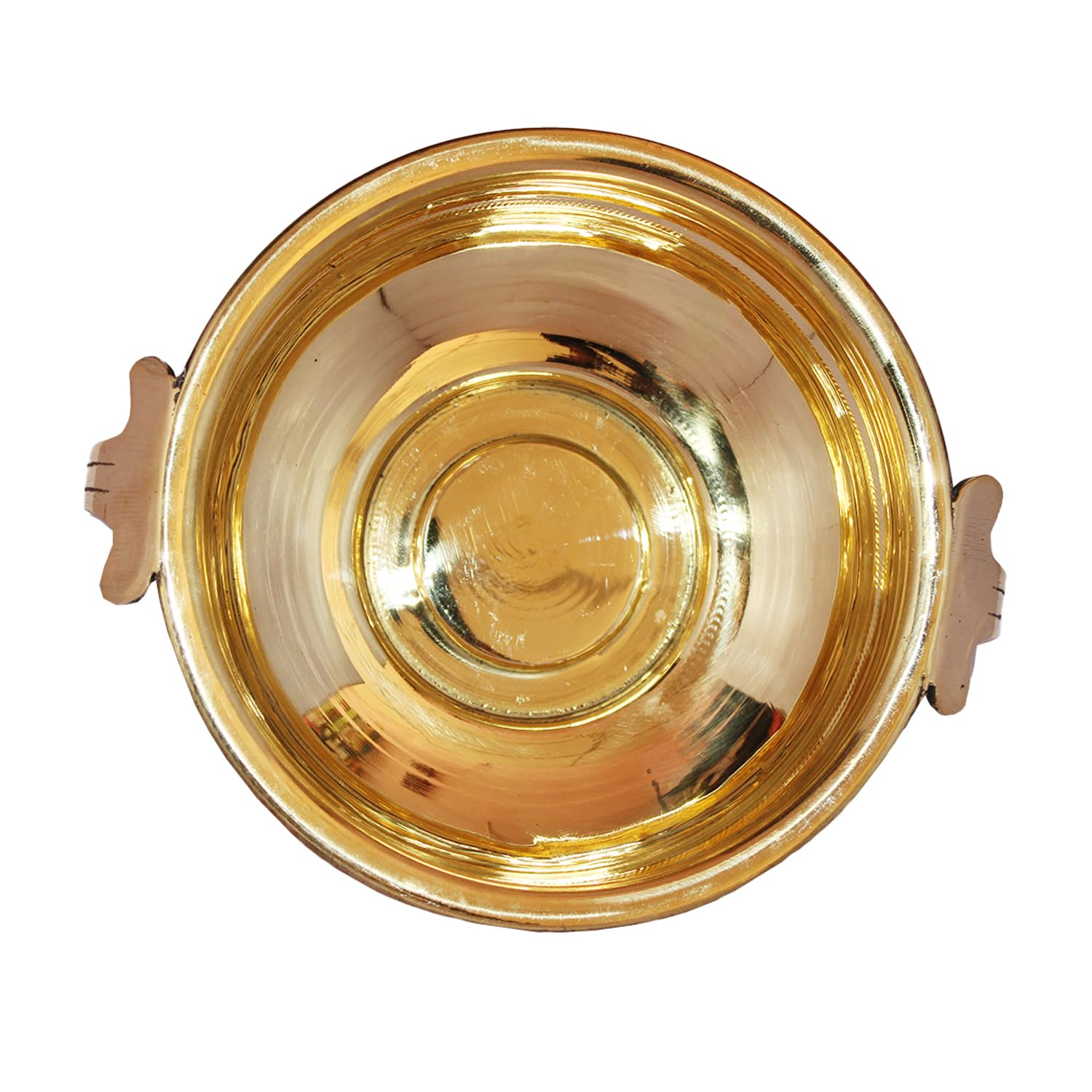 Keepmesell Brass Ethnic Design Decorative Flower Urli Traditional Bowl Showpiece - Gold (Small)-image-13