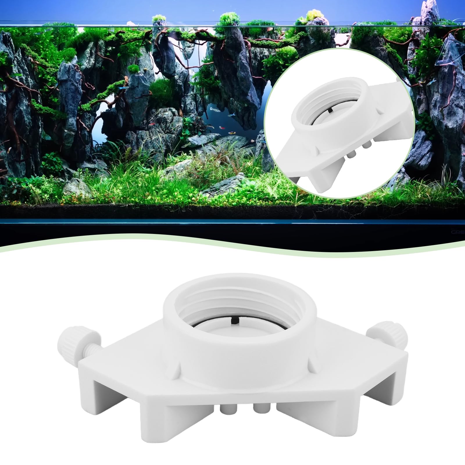 VGOL 1PC Aquarium Auto Water Filler Compensator Applicable to Fish Tank Wall Thickness of 1.5cm with Adapter 78x25.4mm Aquarium ATO System for Fish Tank Turtle Tank - Image 2