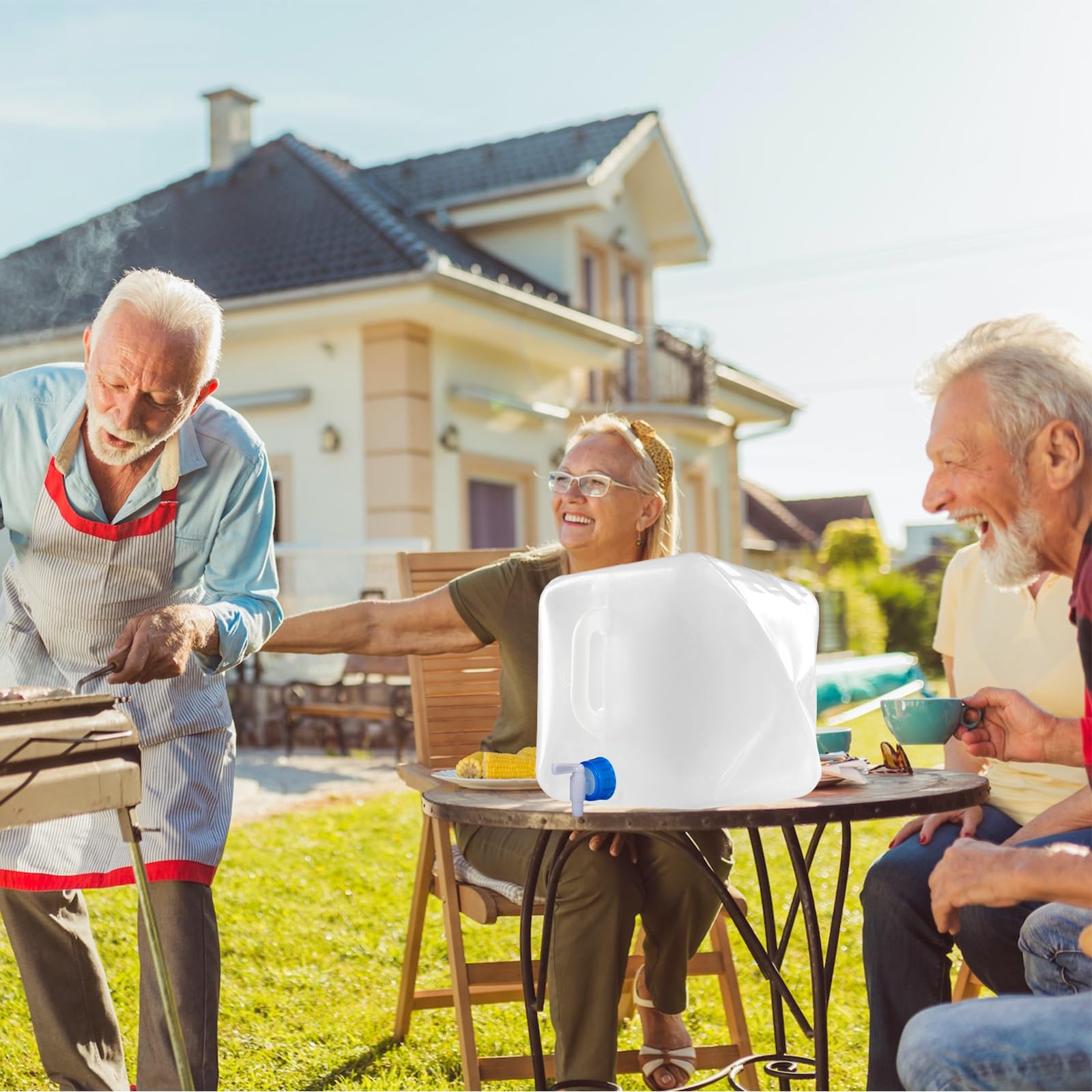 Shengxi Réservoir D'Eau Pliable 10L Avec Robinet - Bidon Portable Sans BPA Pour Camping Et Randonnée