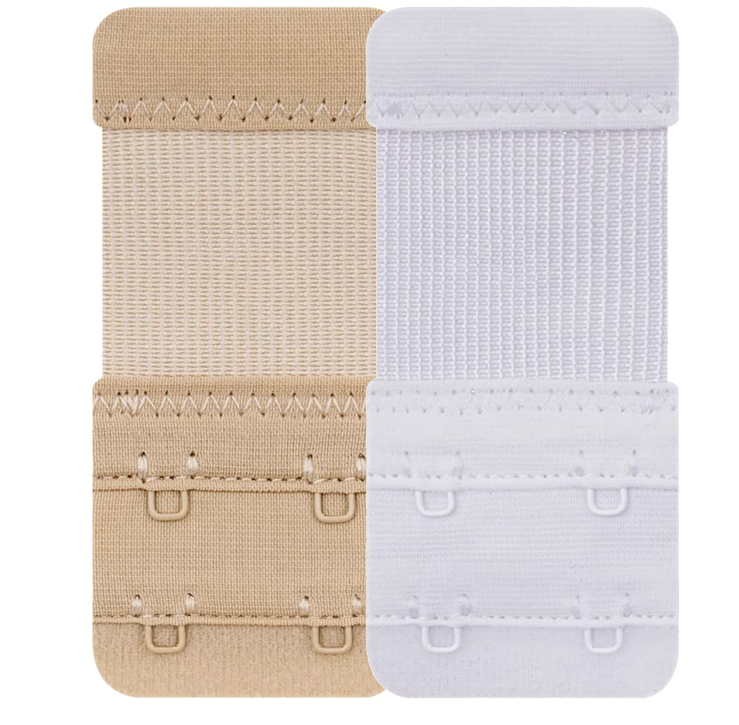 Women Polyester Bra Extender,Give Life to Your Old Lovely bra's Use Bra Extenders One size Fits all With Extra Long Elastic, Pack of 2 ,Size-Free, Color- White,Skin-image-44