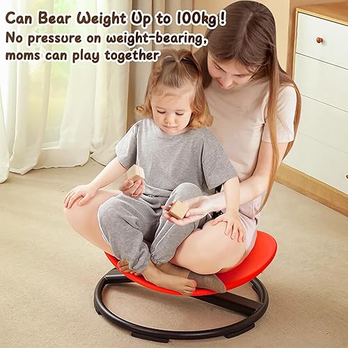 Miniatura 6 de Silla sensorial para niños, asiento giratorio para niños sensoriales, mejora la coordinación física, silla tambaleante para aliviar el mareo por