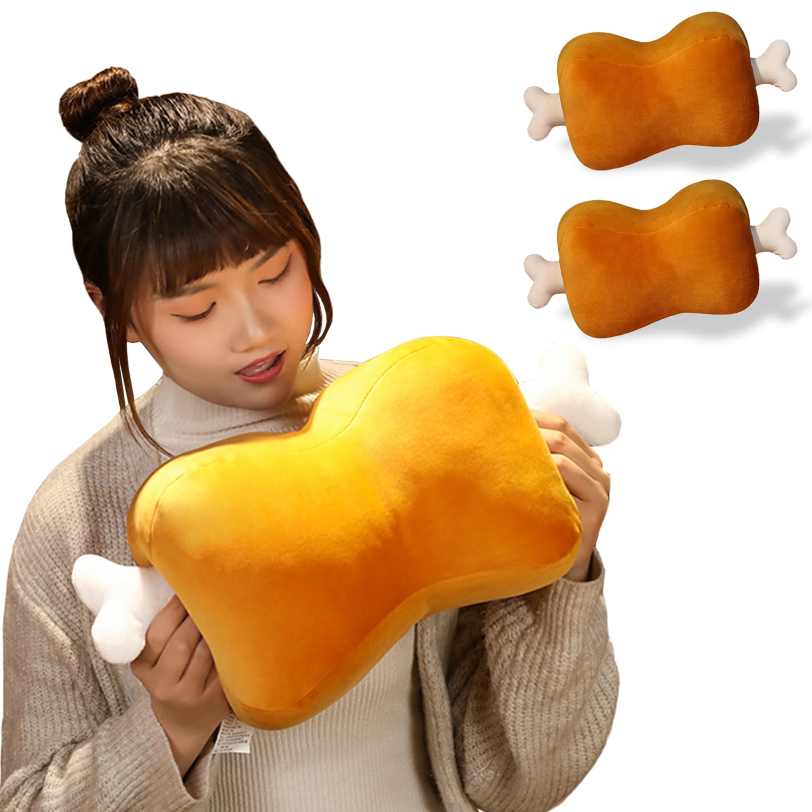 Amazon.co.jp: sac taske 骨付き肉 ぬいぐるみ クッション 昼寝枕 肉