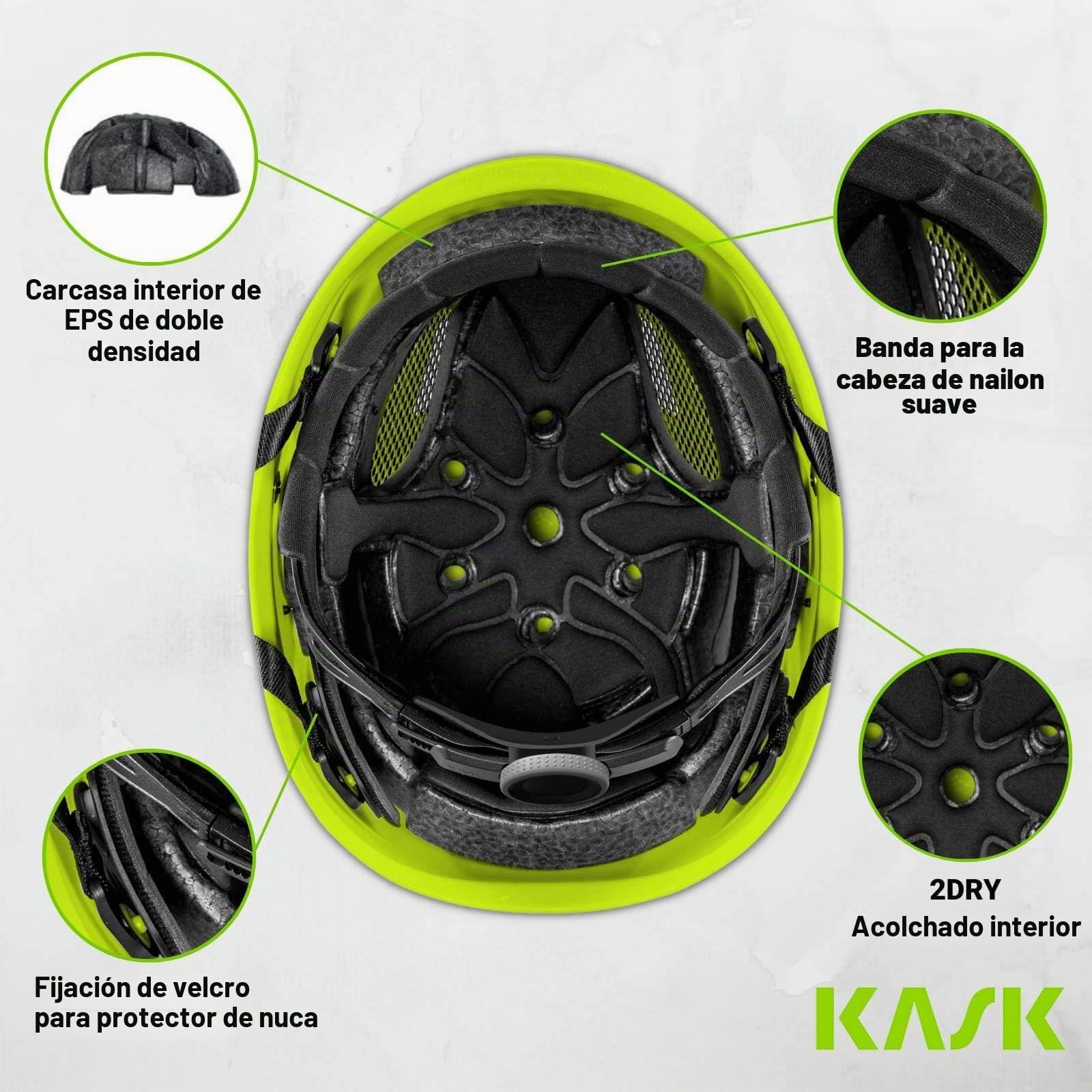 Kask Casco industrial "Plasma Hi Viz" circunferencia 51-63 cm