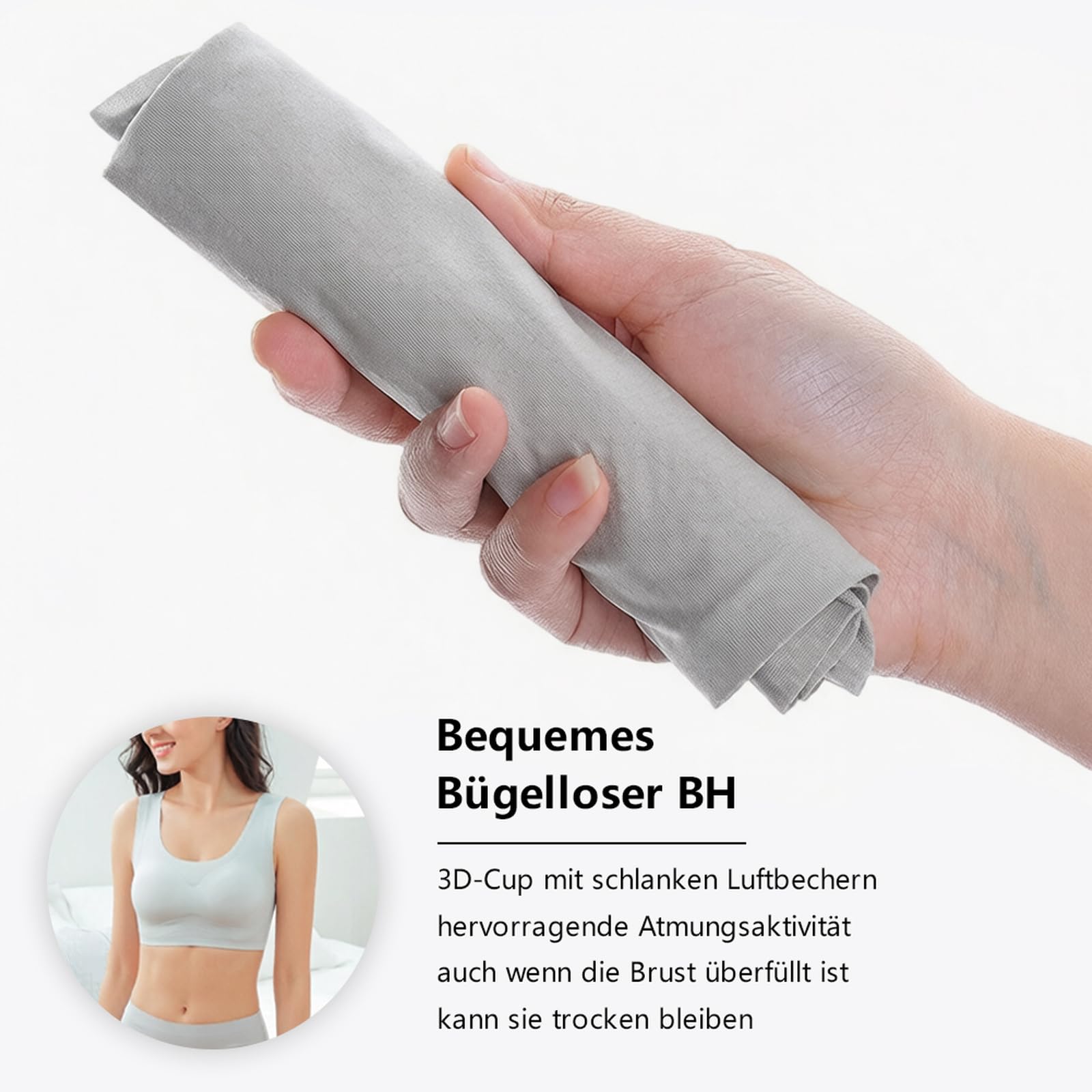 Brassiere Sport Femme sans Armature Soutien Gorge Push up | brassière forte poitrine couverture complète bretelles larges et confortables pour se détendre à la maison