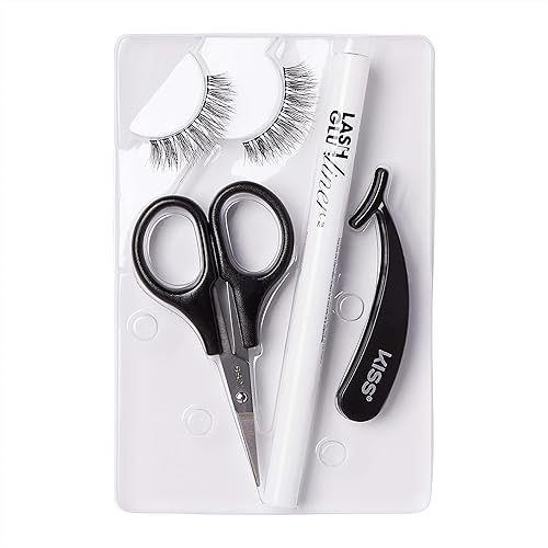 Miniatura 6 de Kit de inicio KISS Lash GLUEliner, adhesivo de pestañas con punta de fieltro, acabado mate transparente, aplicación a prueba de errores, incluye