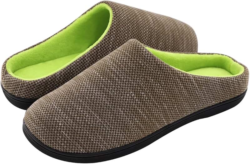 Amazon.com: Mens Fleece Lined Slippers