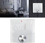 KUIDAMOS Smart Thermostat programmable contrôle numérique pour le chauffage à domicile AC95-240V Affichage de couleur précis (blanc)
