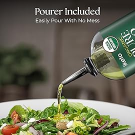 Keppi Organic MCT Oil - Flavorless C8, Non-GMO, Certified Organic, Gluten-Free, Palm Oil Free, Vegan, Kosher, Halal, 16 oz Coconut Oil