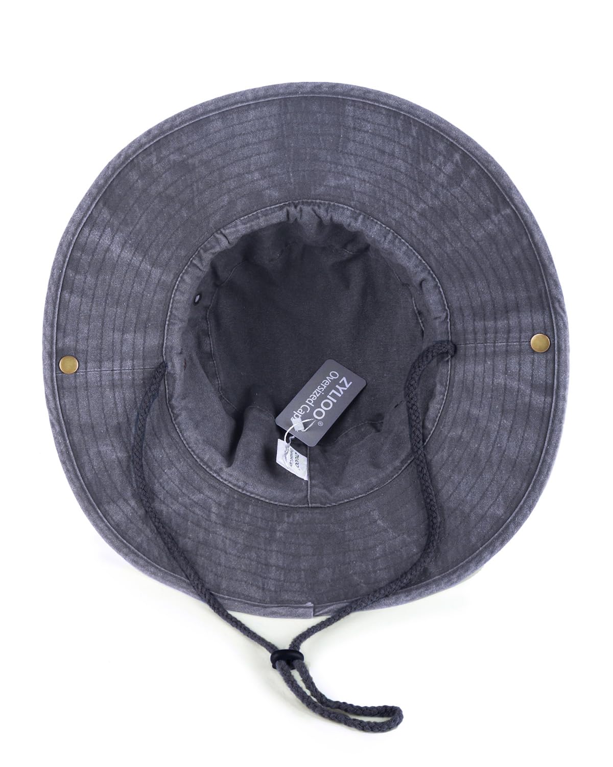 Zylioo Chapeau Safari Homme Grande Taille XL/XXL/3XL UPF50+ Coton Lavé à Large Bord pour Randonnée, Pêche, Escalade, Camping
