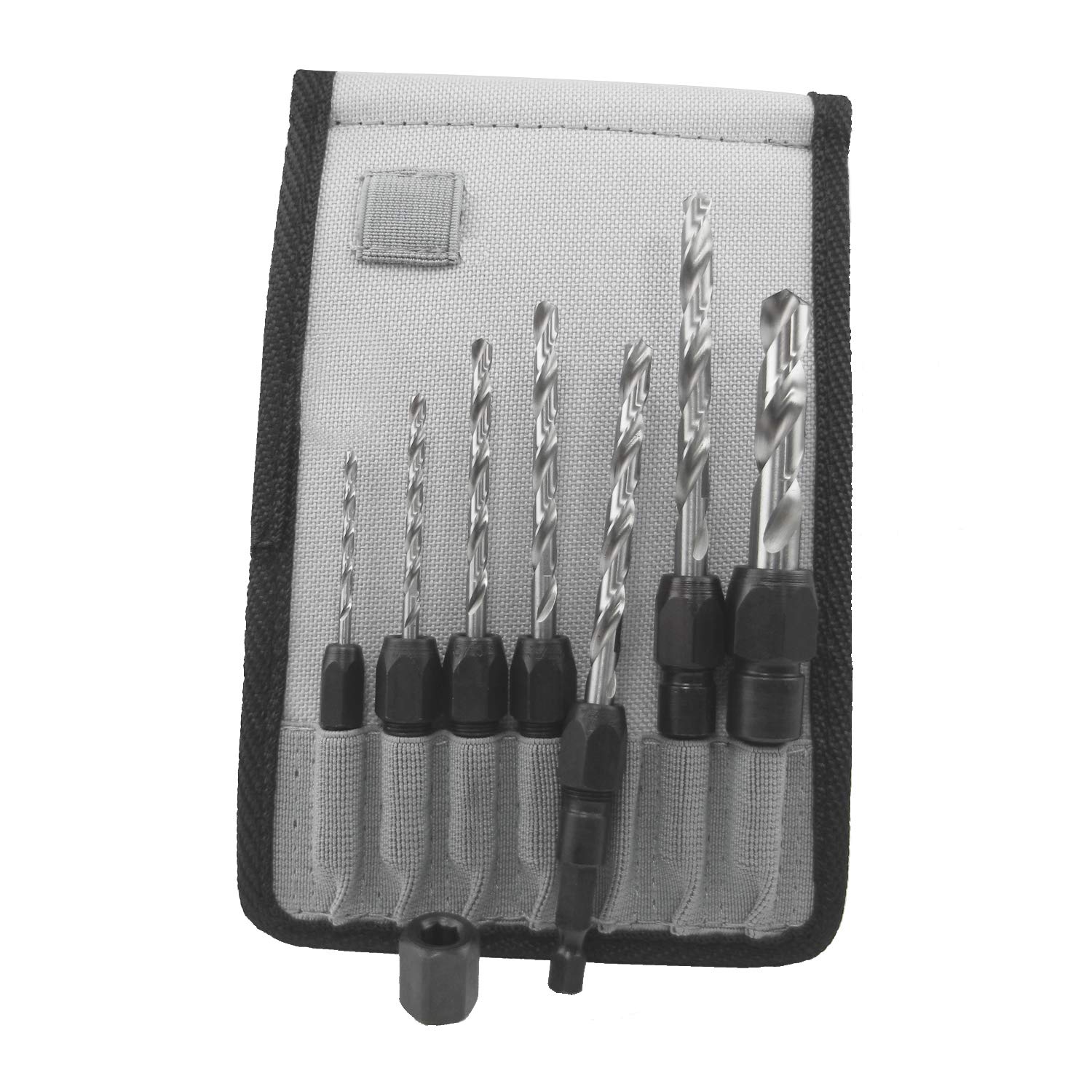 Make it Snappy Tools 7 Piece Drill Bit Adapter Set in Belt Clip Pouch #47001