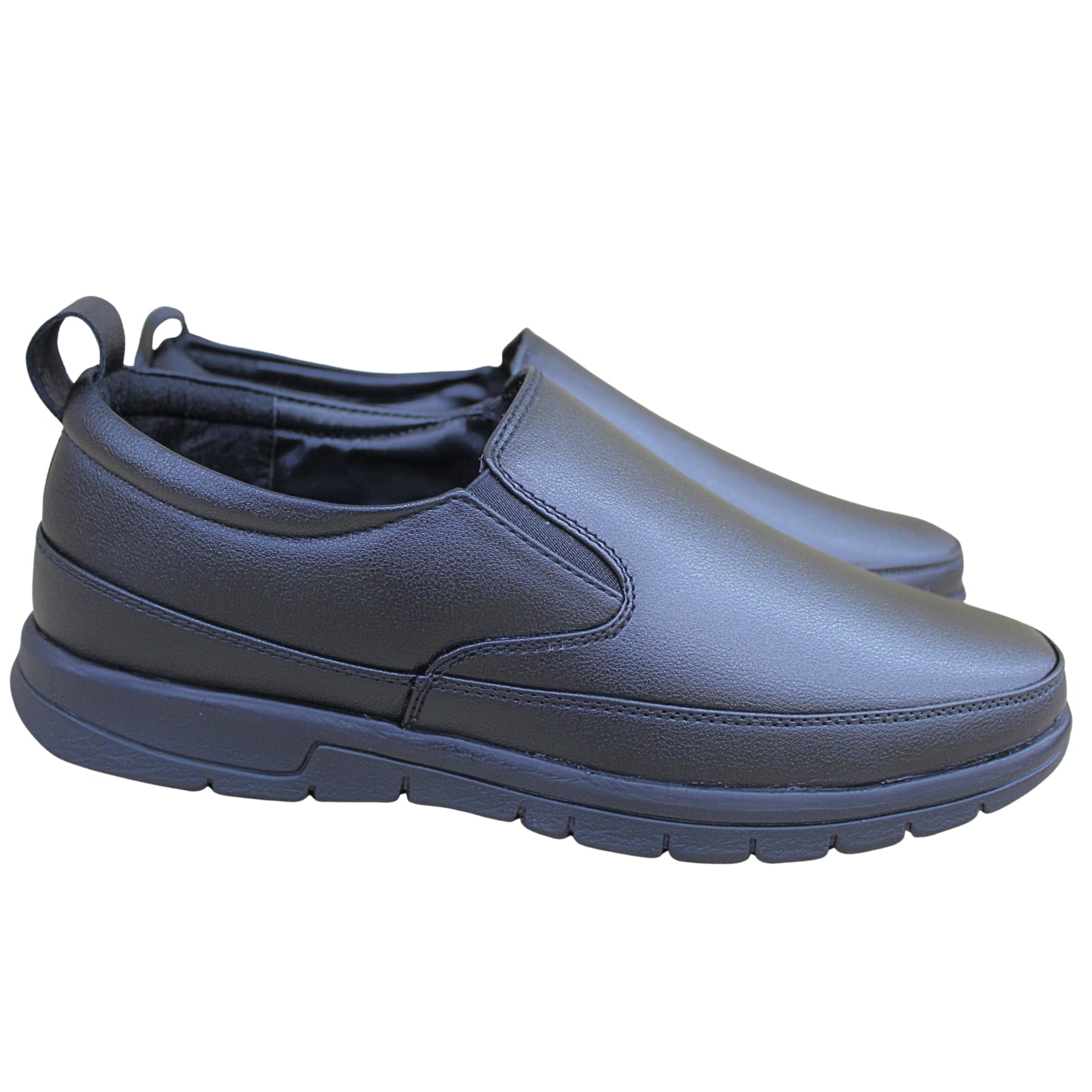 Mens Black Comfort Slip-On Shoes-ML-01-image-45