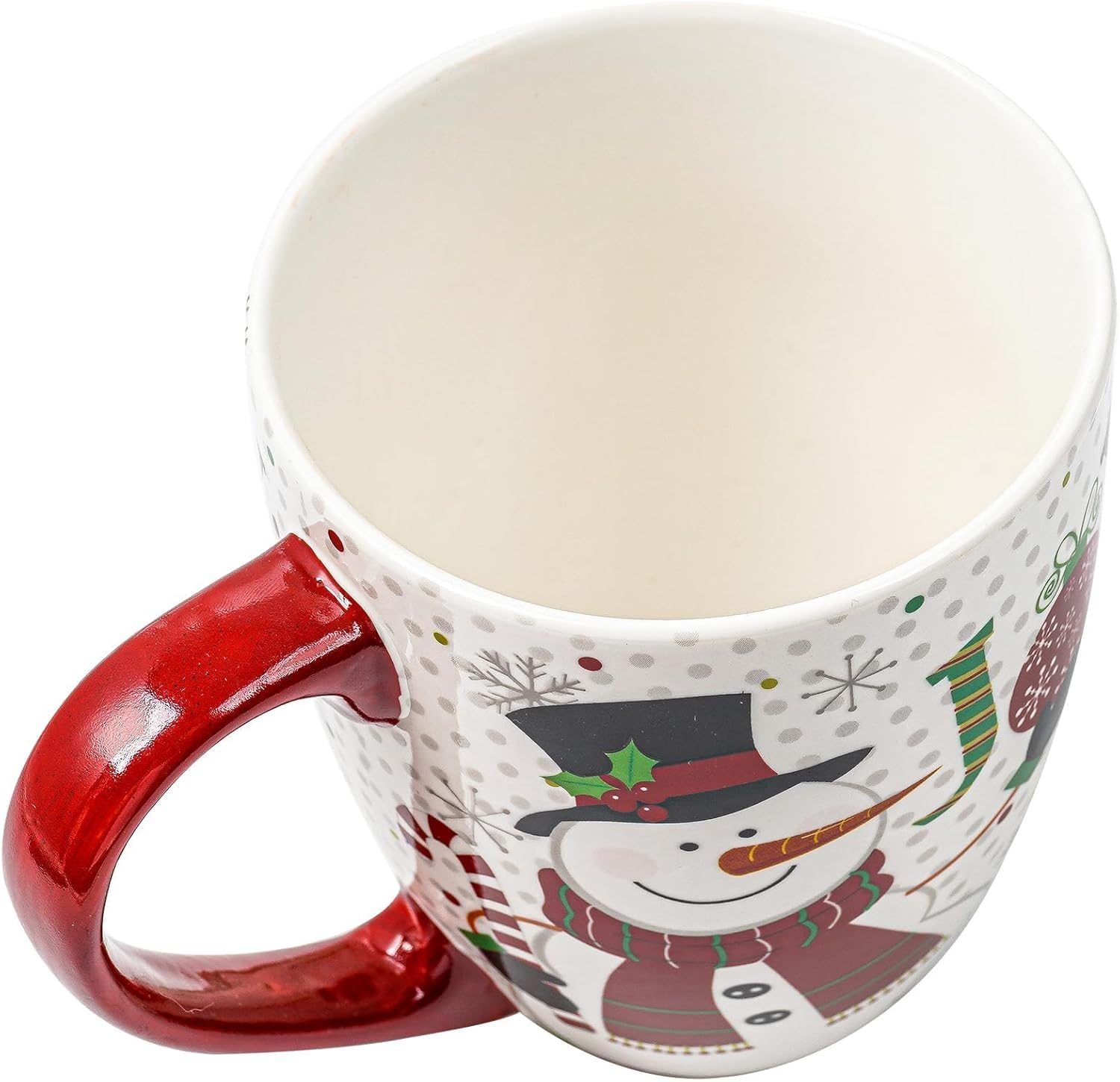 Topadorn Christmas Mugs Set of 4, Festive Coffee Cups with Handle, 18 oz Ceramic Coffee Cups - Gift for Family and Friends, Ideal for Holiday Party, Hot Chocolate, Tea - Image 8