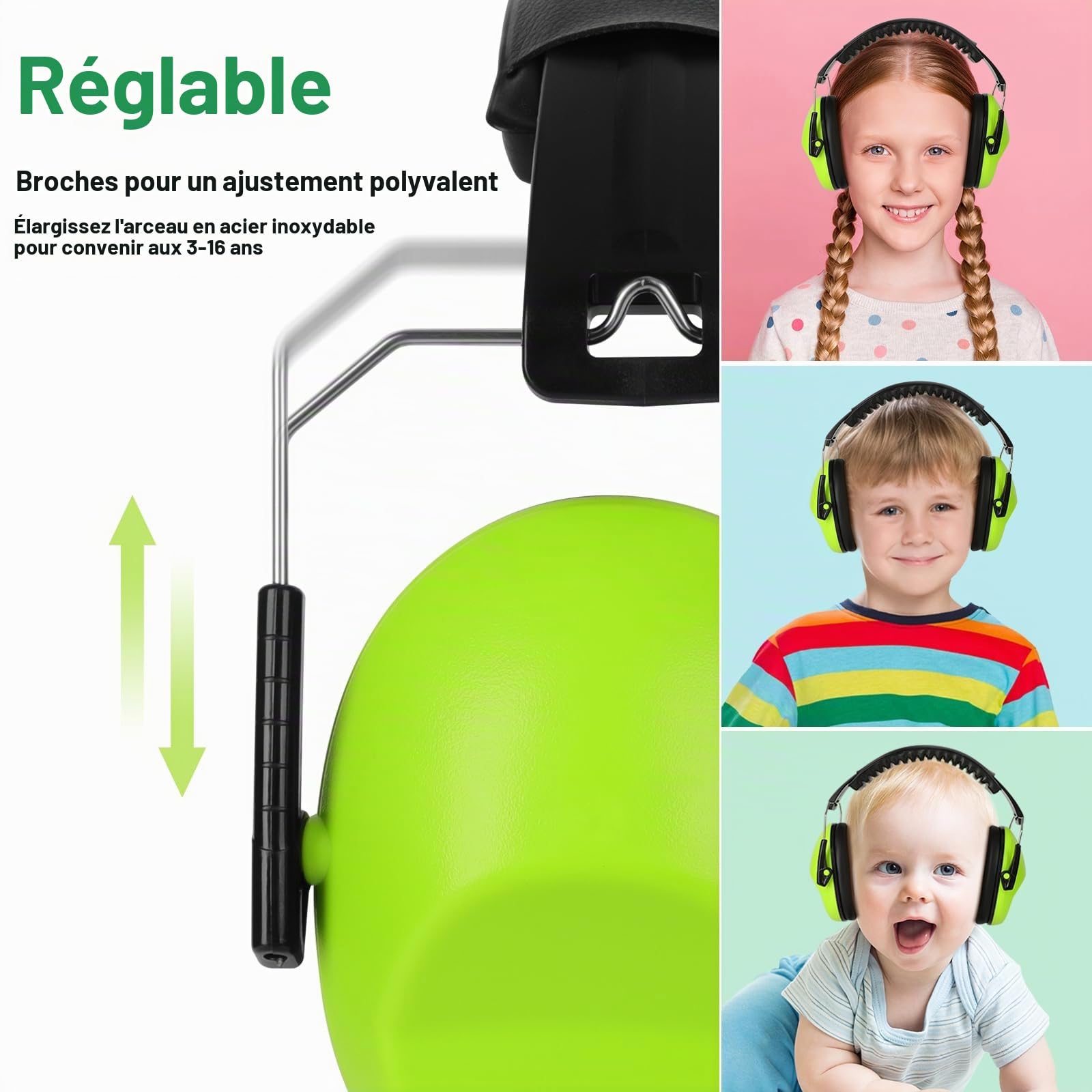 Floriogra 12 Paquets Casque Anti Bruit Enfant SNR 28dB pour Autisme