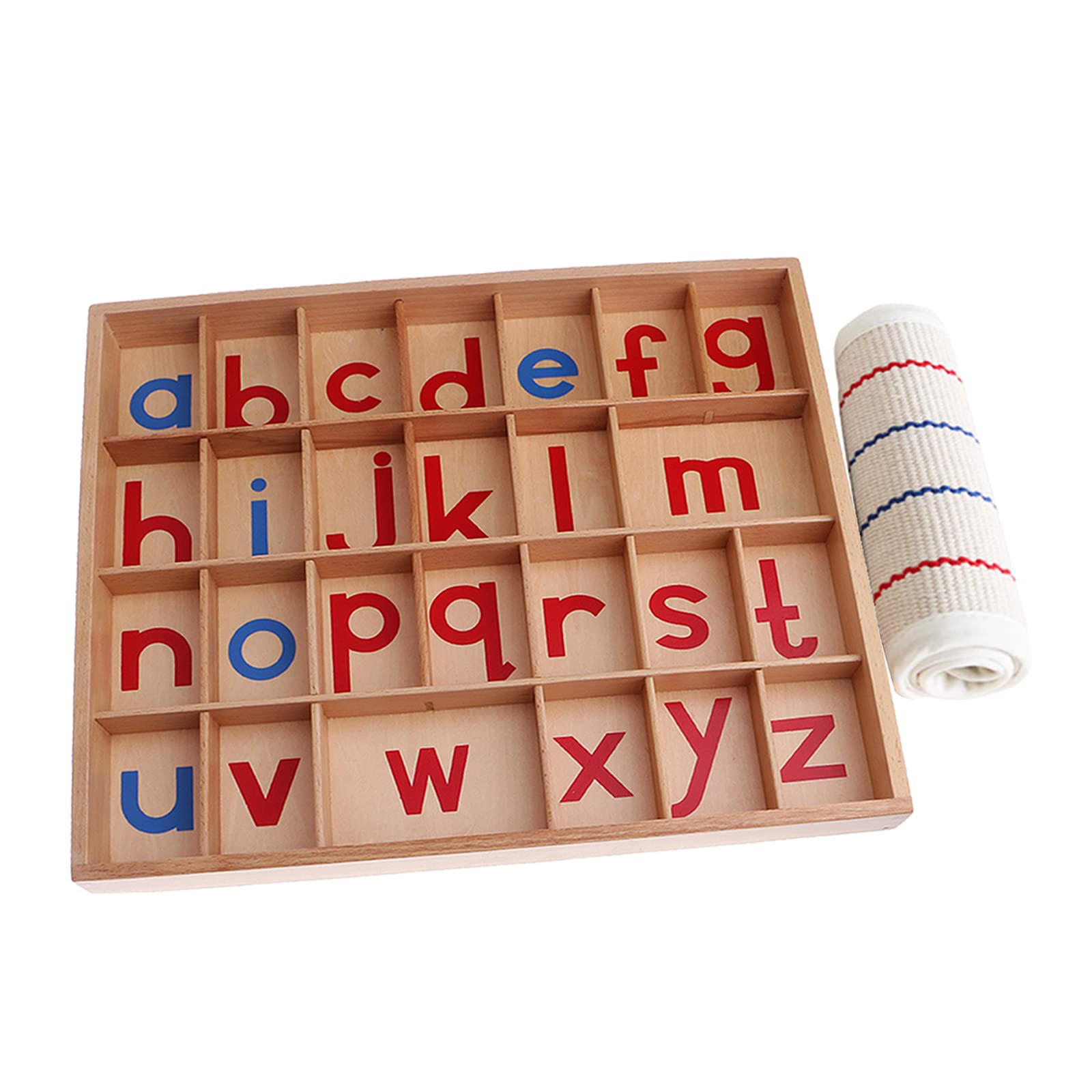 Pädagogisches Alphabet Spiel Aus Holz für Kinder: Materialien Zum Erlernen von Sprache, Rechtschreibung Und Entwicklung (3 12 Jahre), mit kleine Matte