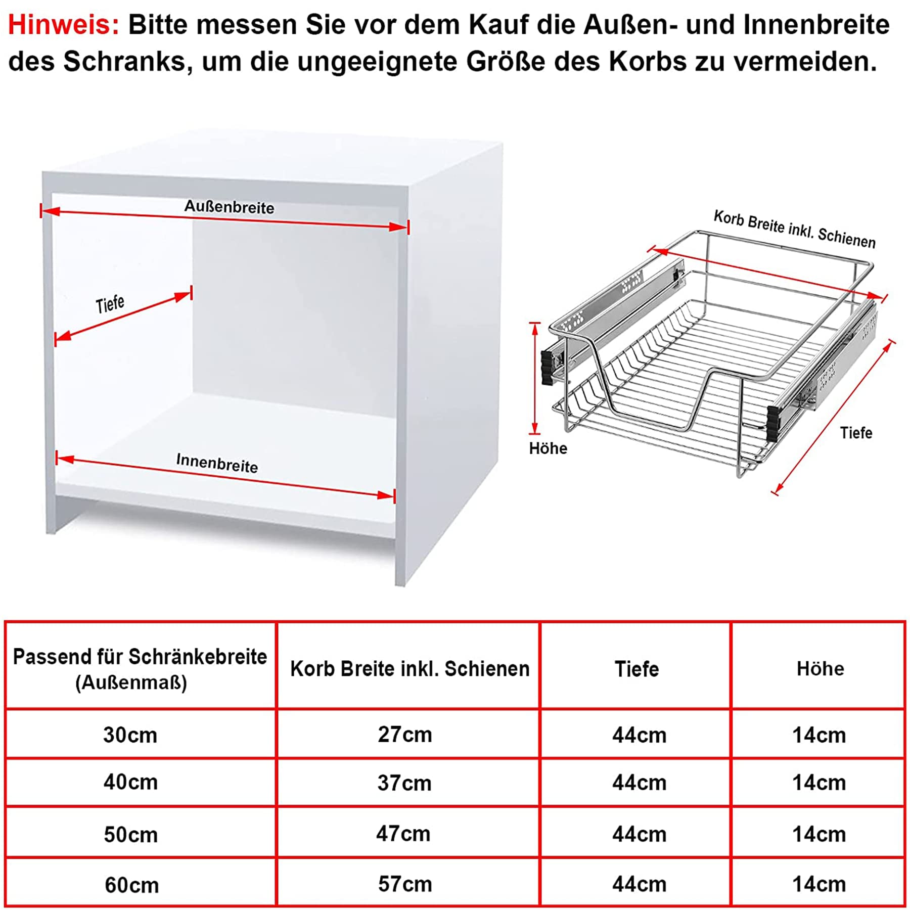 Froadp Cajón Telescópico de Cocina, Estante Extraíble, Armario de Dormitorio, Almacenamiento Completo (40 cm, 4 Piezas/Juego)