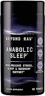 Beyond Raw Anabolic Sleep, Duel-Release Stress, Sleep, & Recovery Support, 60 Count