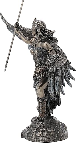 Miniatura 3 de Veronese Design 8 5/8" alto Morrigan Celtic Phantom Queen Escultura Resina Acabado Bronce