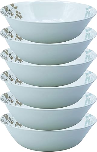 UNIWARE Vajilla 100% melamina sin BPA, apta para lavavajillas, ecológica, juego de 6, ideal para fiestas en interiores y exteriores (cuenco de sopa