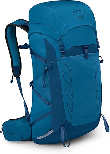 Vista 31 de Osprey Talon 22L Mochila de senderismo ligera para hombre, mochila pequeña para viajes y campamento, gris fantasma/carbón oscuro