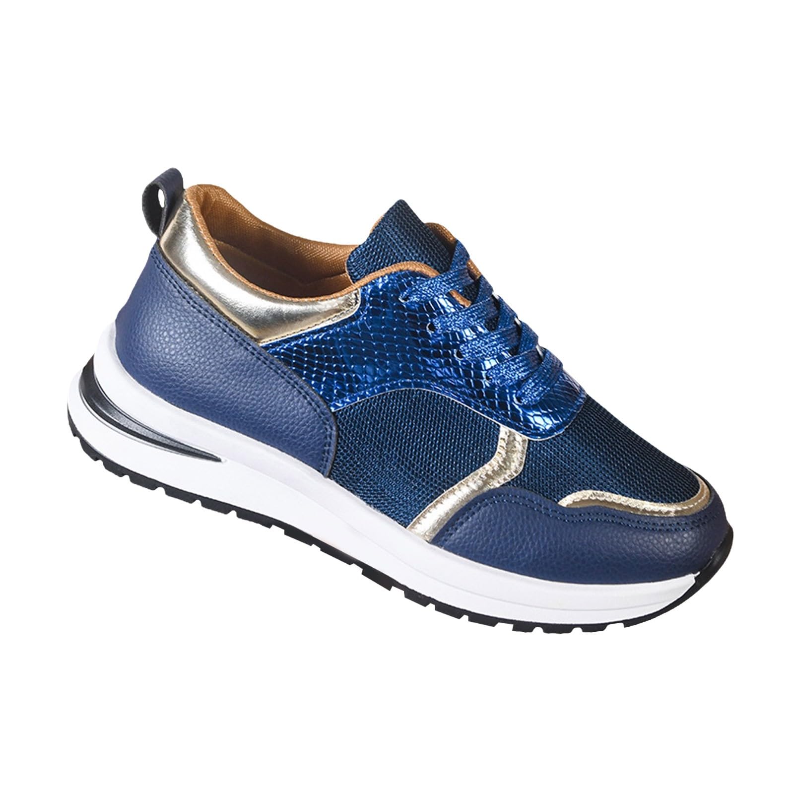 Generico Scarpe Donna Comode Scarpe da Running da Ginnastica Donna con Suola Spessa E Altezza Maggiorata,Eleganti Casual con Blocchi di Colore Sneakers Ginnastica
