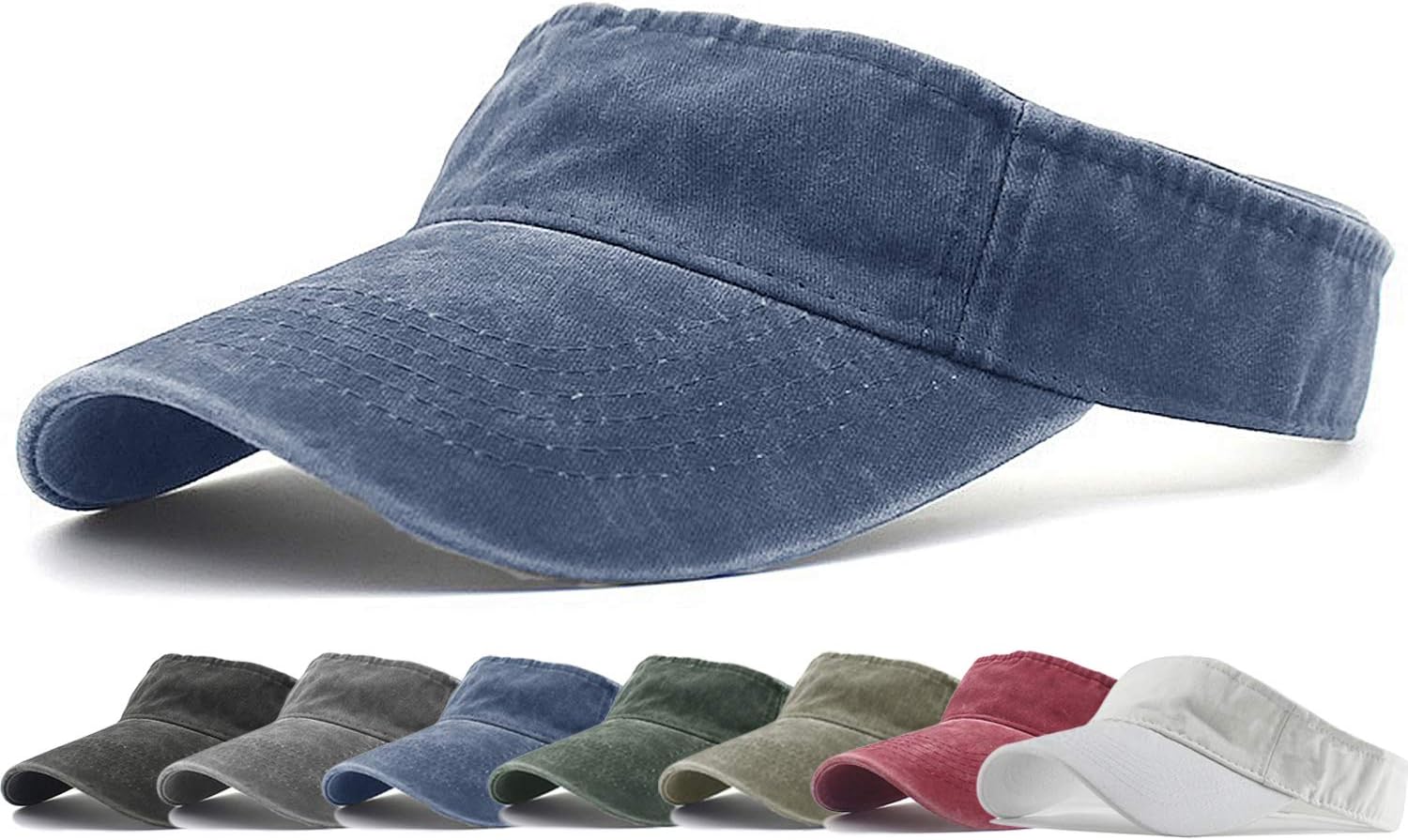 Sports Sun Visor Hats Cotton Twill Ball Adjustable Sun Caps for Men Women
