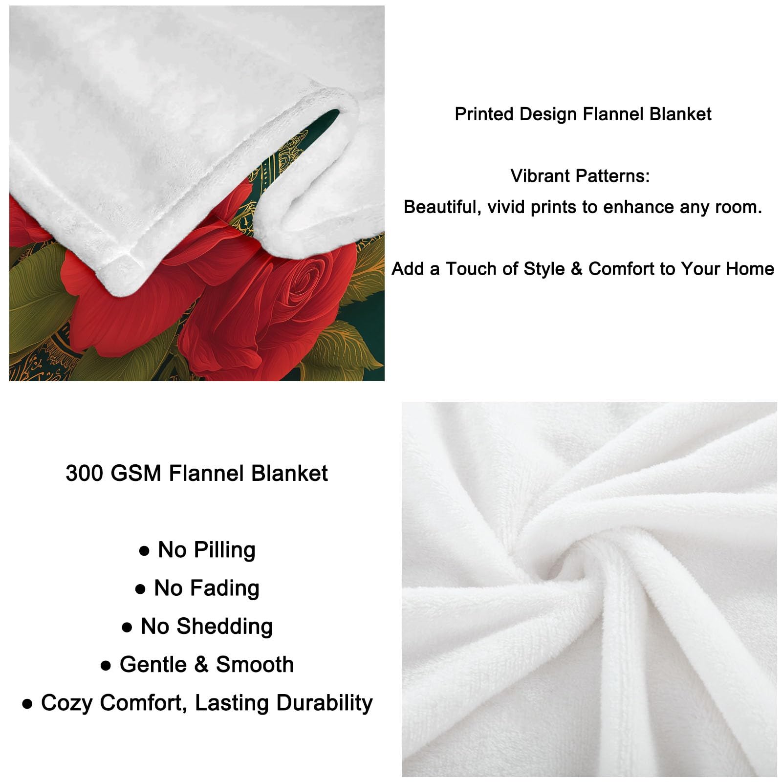 Generico Coperta Plaid Pile Rose Rosse 220x240 cm Coperta Flanella Calda Accogliente e Spessa in Morbido, Plaid Pile Per Letto Divano Sedia, Tutte le Stagioni