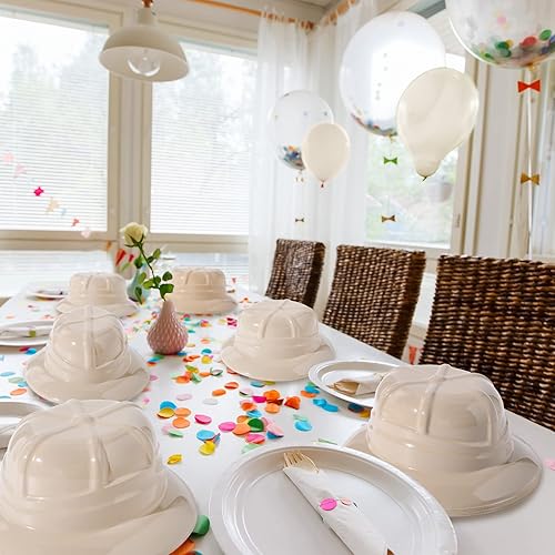 Miniatura 4 de 72 sombreros de fiesta de safari a granel para niños, decoración de fiesta de selva de plástico beige, novedad, temática de animales, sombreros para