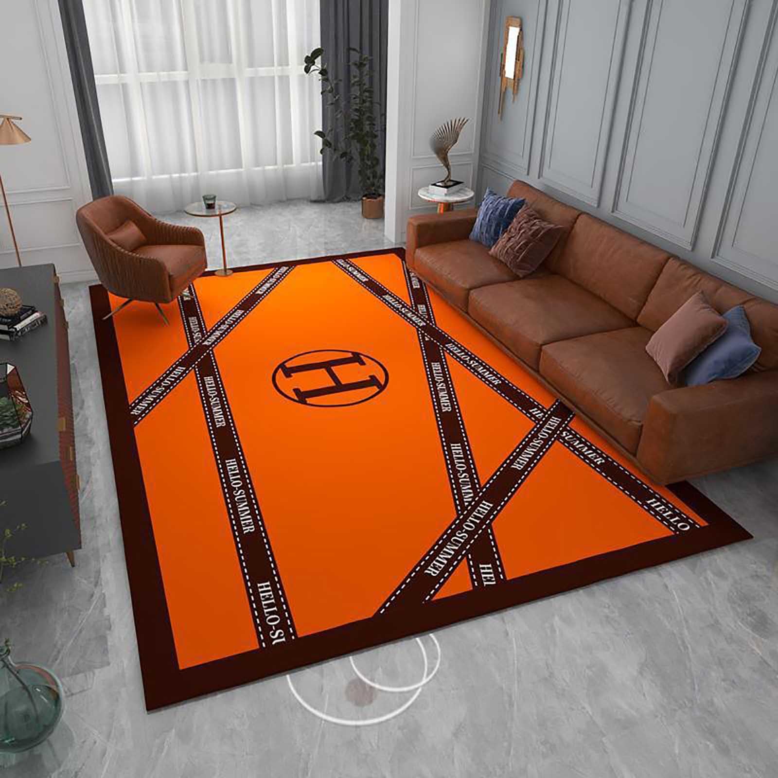 Tapis de salon doux 200x300cm antidérapant pour salle de jeux
