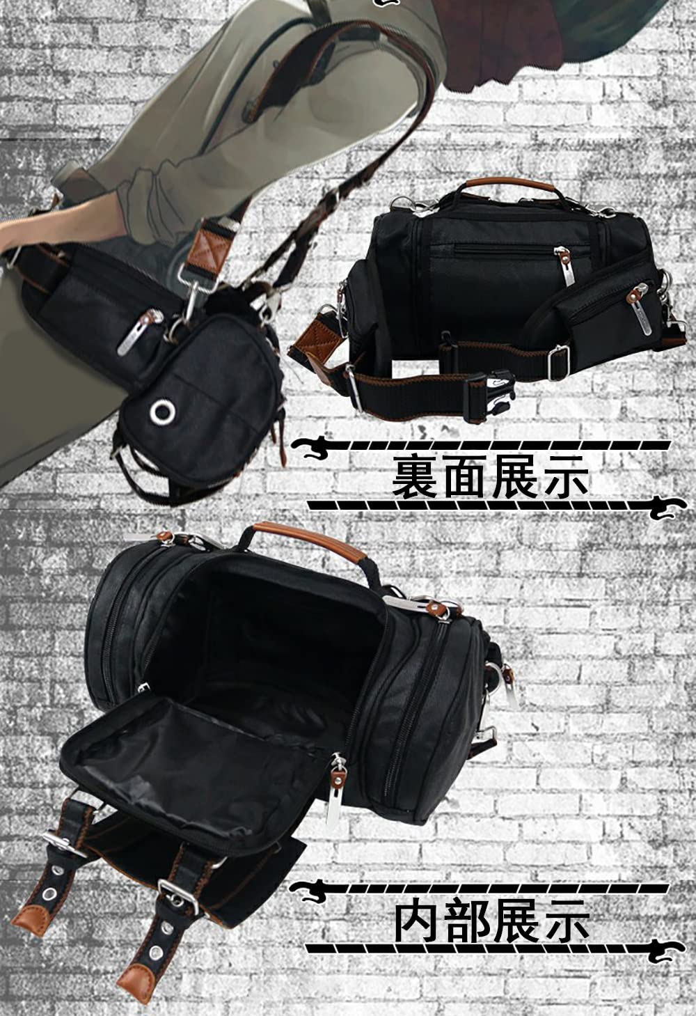 進撃の巨人 ショルダーバッグ リヴァイ エレン attack on titan