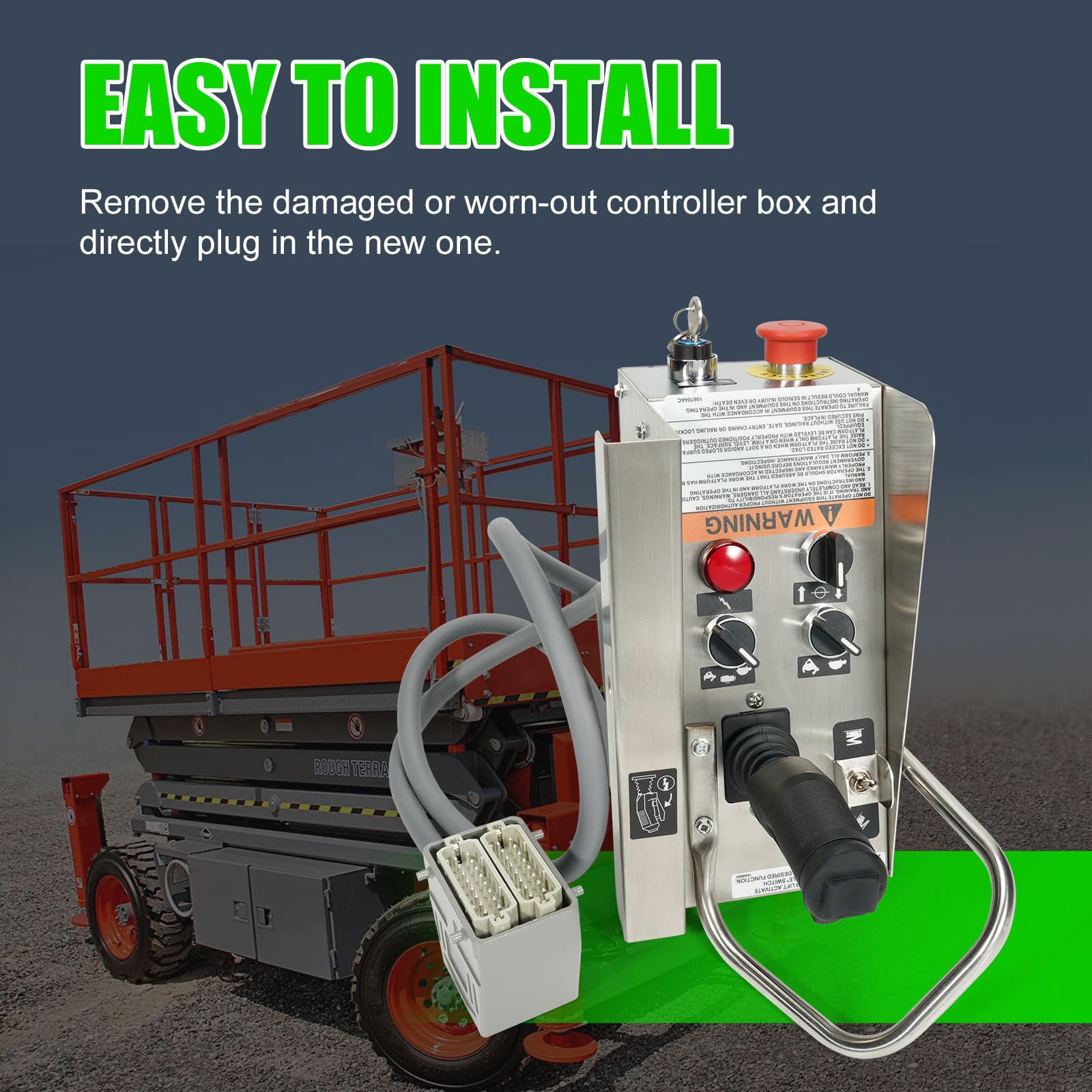 Lift Scissor Control Box 400091 W/Handle For Skyjack SJ-600