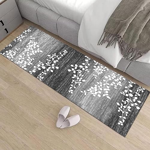 Miniatura 4 de Runner Rug for Entryway, Modern Grey Hallway Long Narrow Rugs Runner Kitchen Bathroom Living Room Low Pile Floor Carpet, 1m 1.5m 2m 2.5m 3m 3.5m 4m