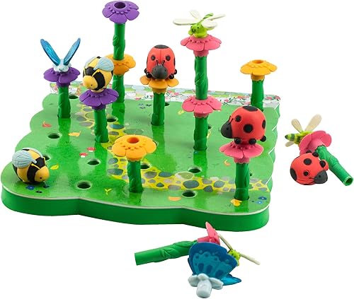 Miniatura 1 de Educational Insights Bright Basics - Jardín de clavijas, apilable, a juego, habilidades motoras finas, juguetes para niños pequeños, a partir de 2