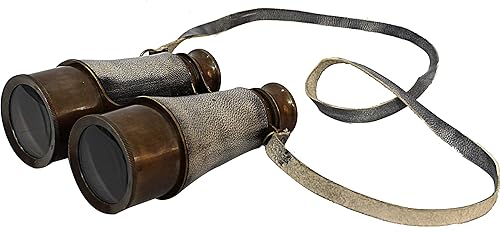 Miniatura 5 de Sailor Instrument London 1915 Telescopios grises Victorian Marine 7" Latón Náutico Pirata Spotting Scope Binocular de latón con funda de cuero