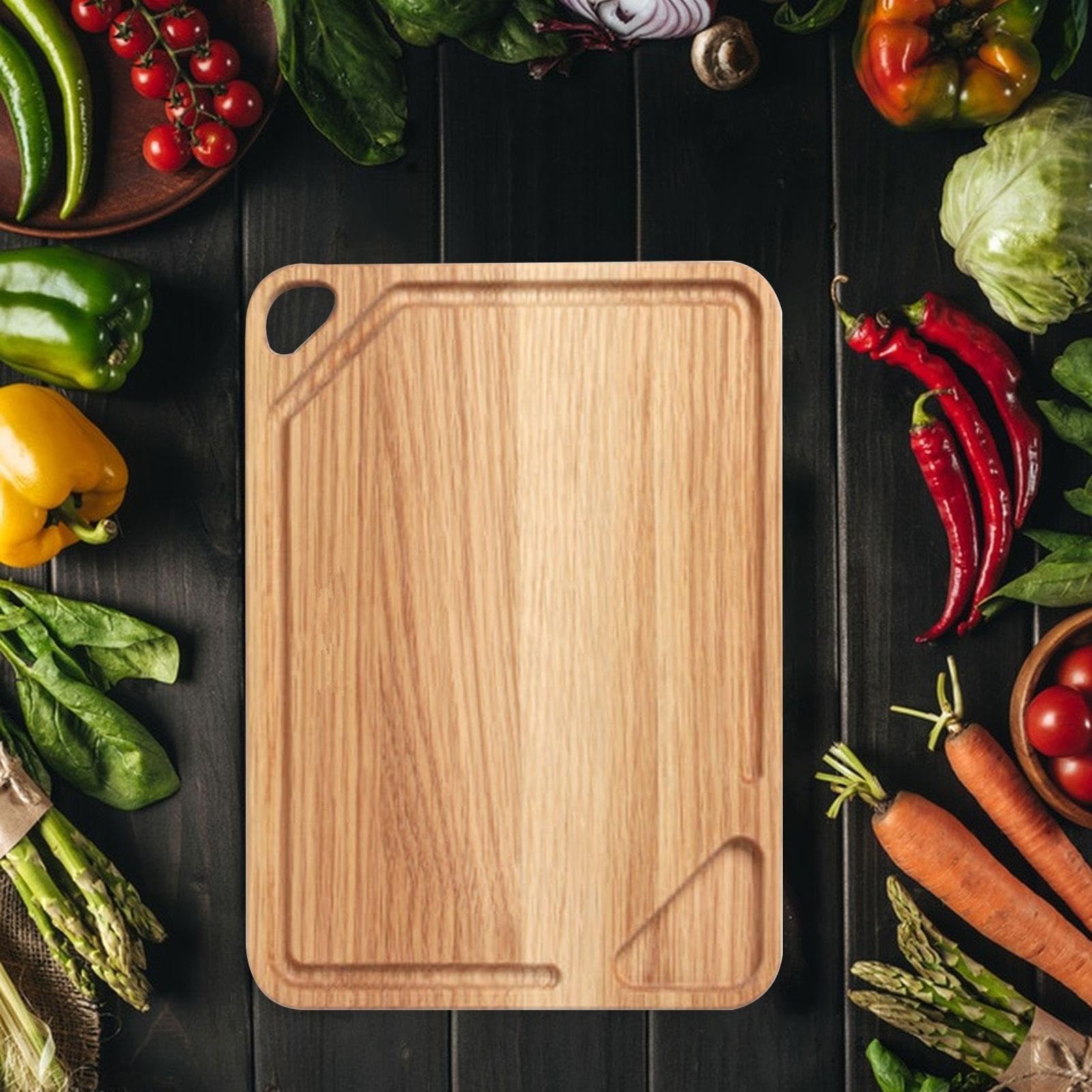 Tabla de Cortar Tabla de Cortar Tabla de Cortar para el hogar Bandeja Bandeja para Servir Bandeja de Madera Multiusos Bandeja de Comida para Verduras Filetes Frutas Carne Hogar