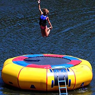 Cama elástica inflable para diversión al aire libre, plataforma de rebote duradera que mejora la experiencia de natación, ideal para deportes acuáticos familiares