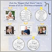 Vista 9 de Elegant Chef Adorno de Navidad para nieta - Always Remember You are Braver Stronger Smarter, recuerdo inspirador motivacional de la abuela