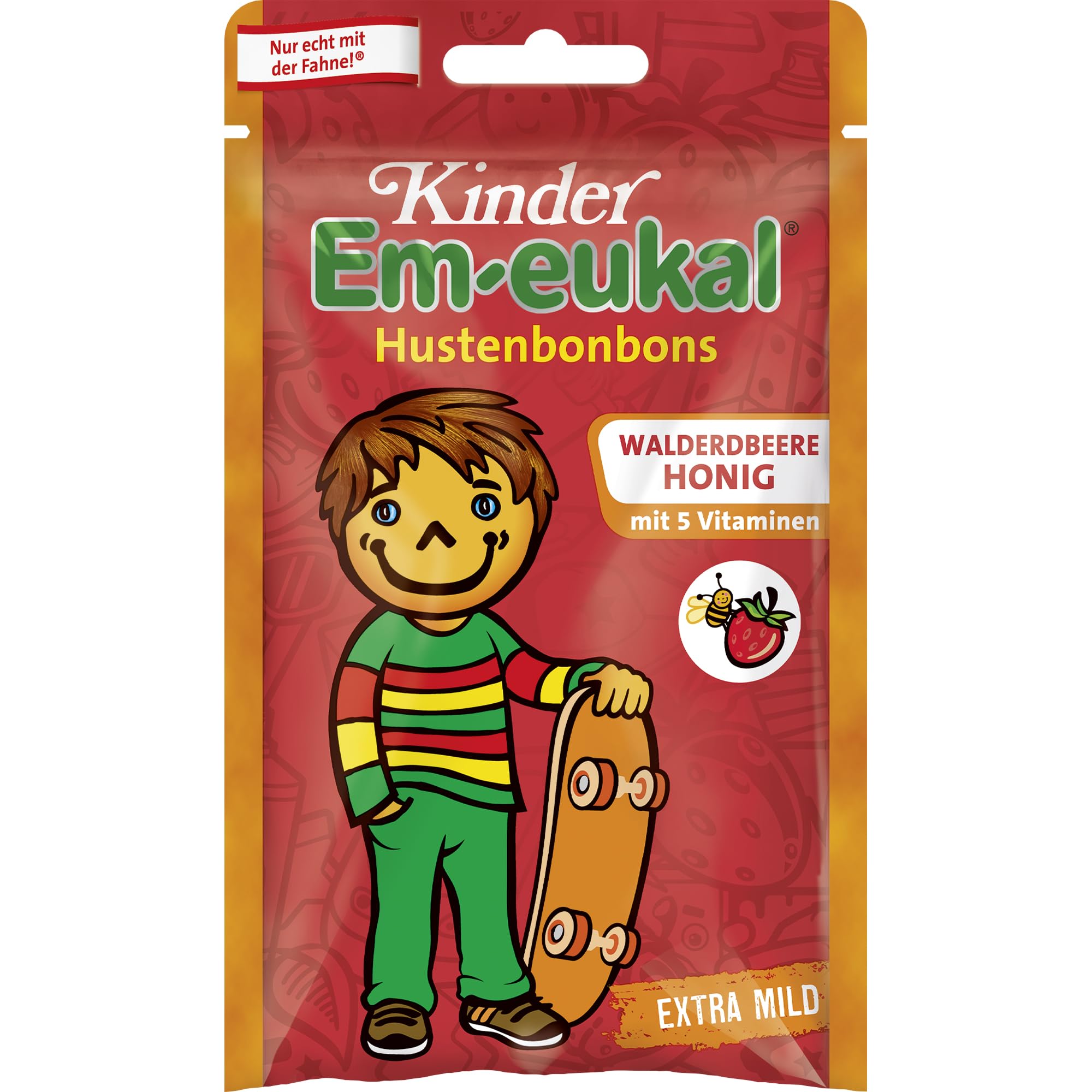 Kinder Em-eukal Hustenbonbons – Waldbeere-Honig und Wildkirsche (mit 5 Vitaminen)