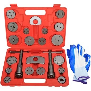 BOOMSTART 22-Piece Universal Brake Piston Reset Tool Set Brake Caliper Piston Car Brake Piston Tool