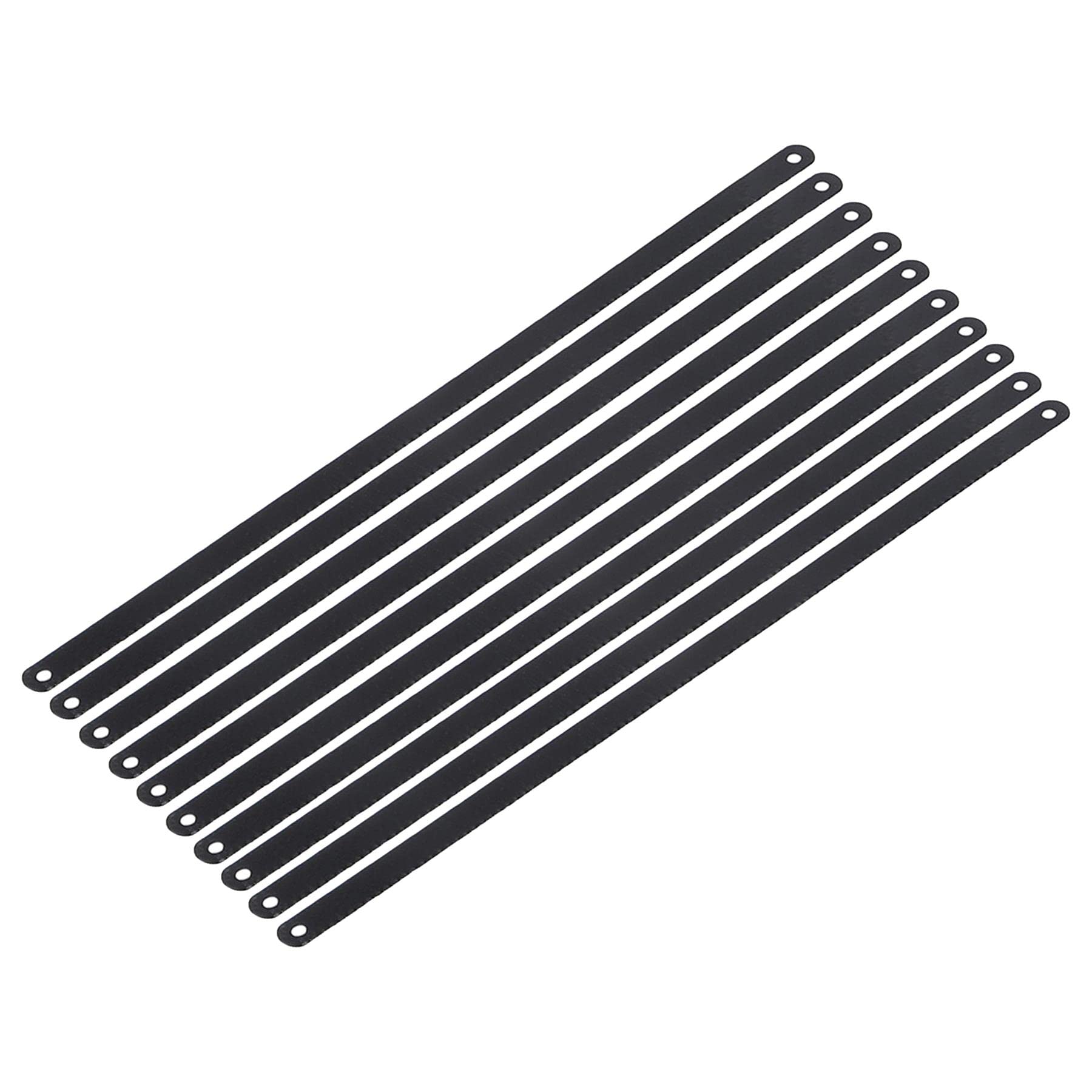 Dapetz Black ® Hacksaw Blades 12” Bi-Metal 24 Tpi Flexible High Speed Saw Carbon Steel Hacksaw Replacement Blades 300Mm Direct Cutting Mild Steel & Soft Non-Ferrous Metals 10Pcs